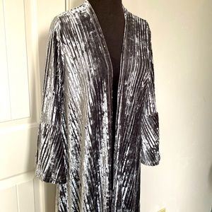 Long velvet coat new